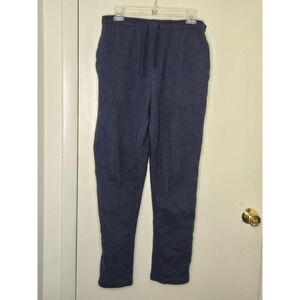 Eddie Bauer Mens Lounge Sweatpants Navy Blue Heather Joggers Size M